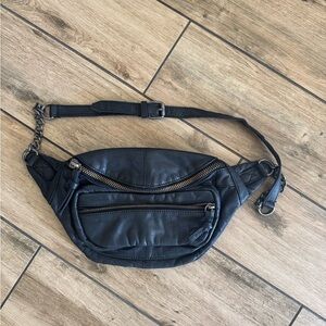 Free People Black Crossbody Bag